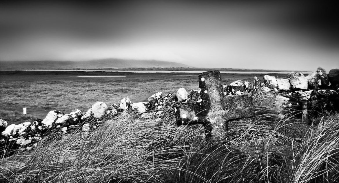 irlande paysage sauvage bw