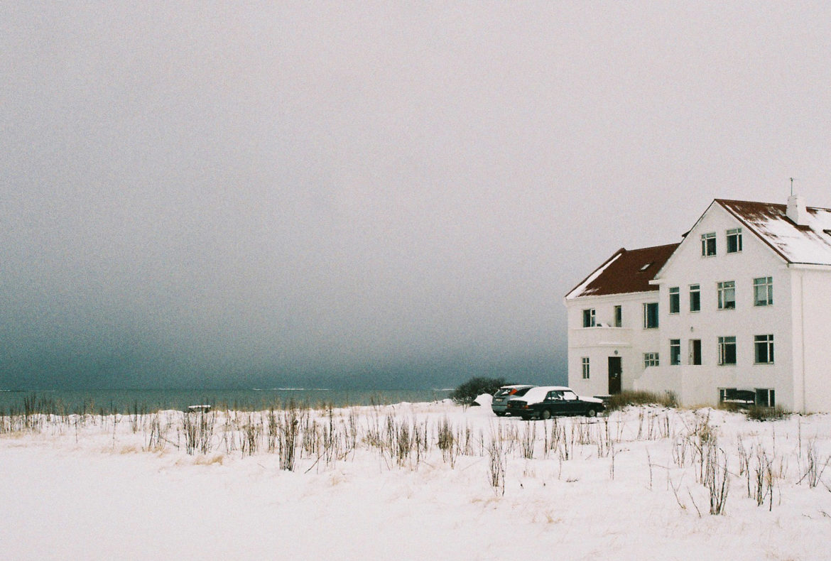 Iceland house snow